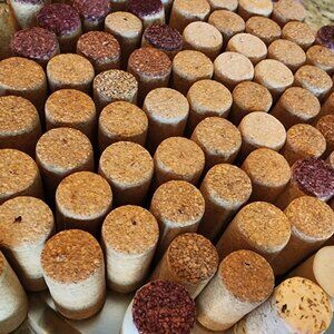 Used Red and White Wine Beer Bottle Corks Cork Mixed Lot of 90 Total